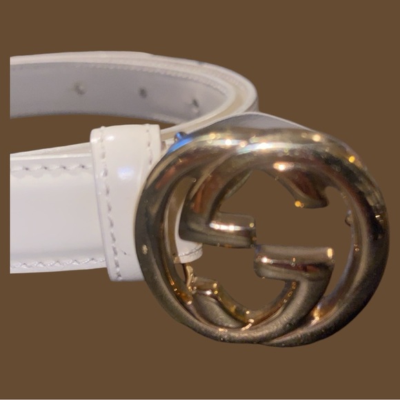 Gucci Leather Belt with Double G Buckle XS - Picture 11 of 11